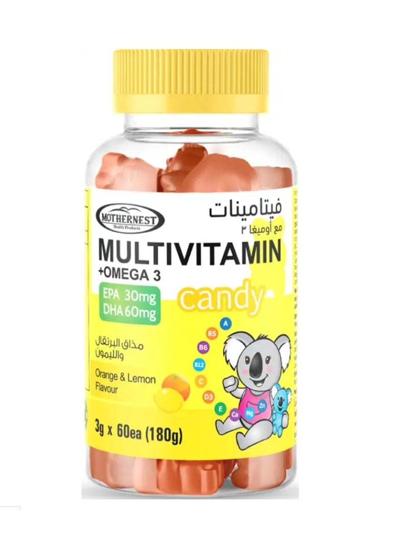 Mothernest Mothernest Multivitamins & Omega 3 Orange Lemon 60 Gummies  - Image 1
