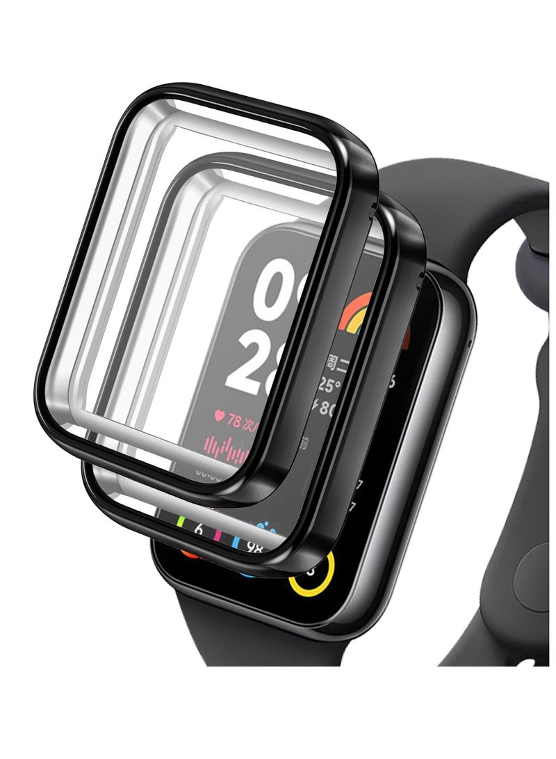 Excefore Compatible with Xiaomi Mi Band 8 Pro Case with Screen Protector, Soft TPU Slim Full Coverage, 360° All-Round Protective Ultra Thin Protective PC Case Cover for mi Band 8 Pro, 2 Pcs  - Image 1