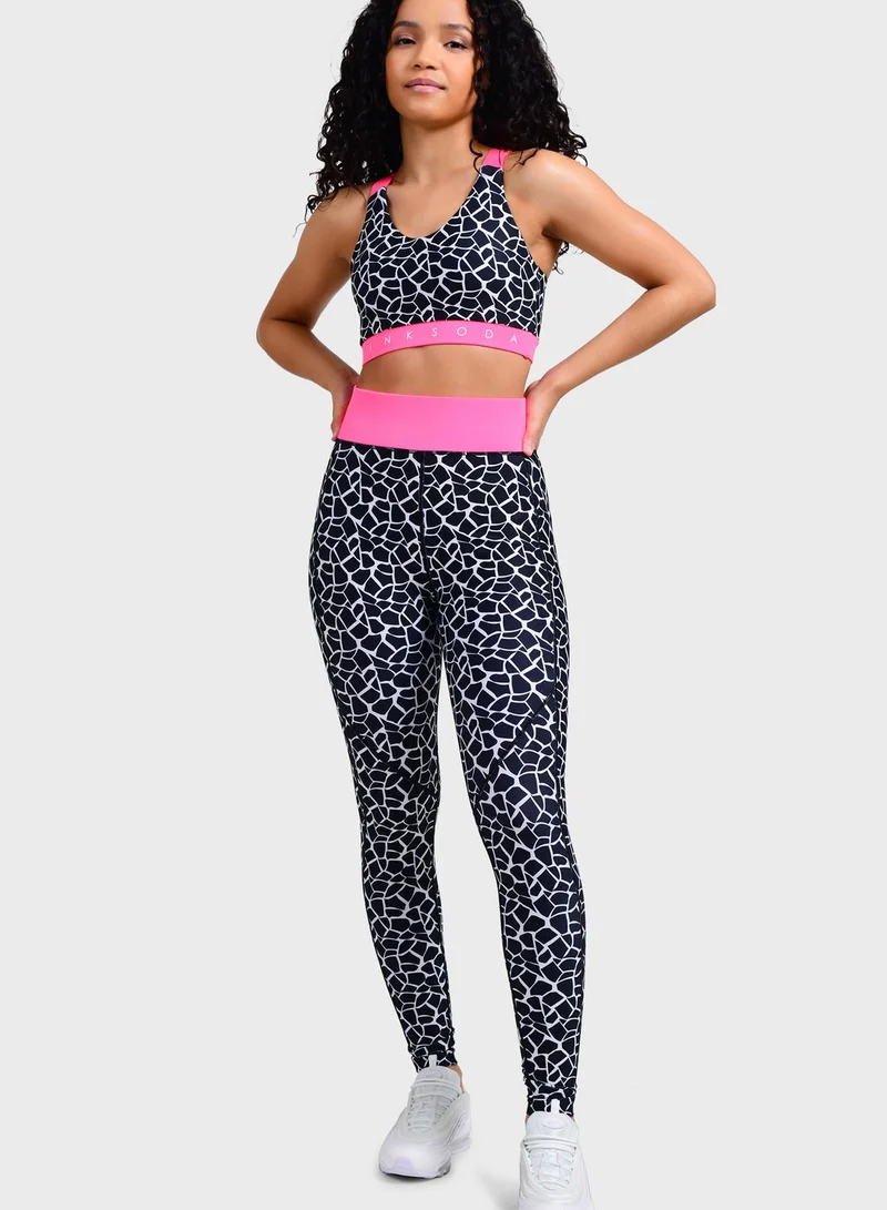 Pink Soda Deco Cross Back Bra