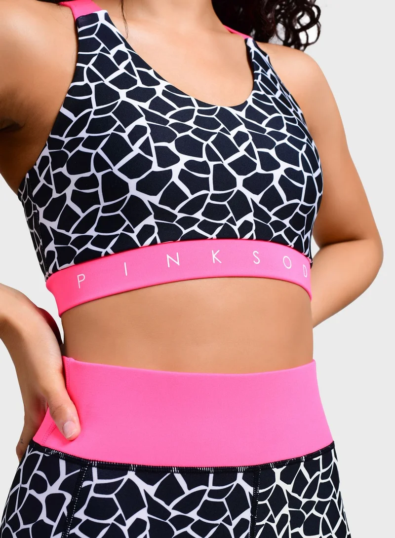 Pink Soda Deco Cross Back Bra