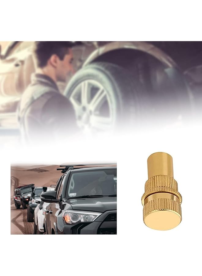 wisfunlly Automatic Tire Deflator,4 Pieces 6-30 Psi Tire Deflator Kit With Valve Caps,Premium Brass Tire Deflator Kit For Jeep, Car, Truck, Motorcycle, And Atv Tires(4 Pack) - Image 5