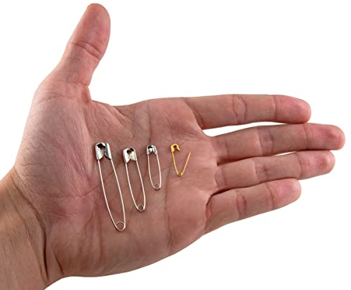 Singer 00225 Assorted Steel and Brass Safety Pins, Multisize, 50-Count - Image 4