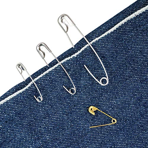 Singer 00225 Assorted Steel and Brass Safety Pins, Multisize, 50-Count - Image 3