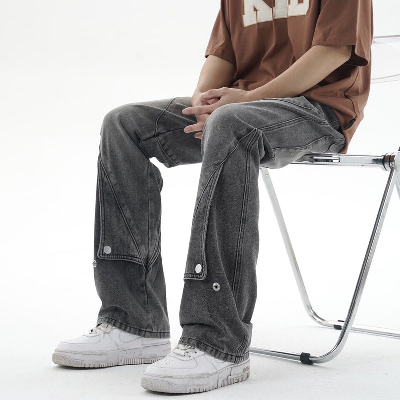 Unisex Casual Daily Denim Jeans - Image 2