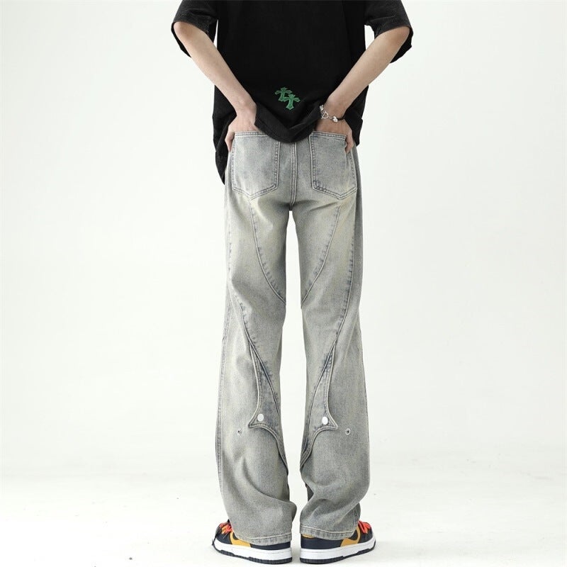 Unisex Casual Daily Denim Jeans - Image 1