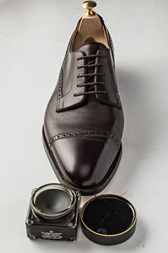 SAPHIR Medaille d'Or Pommadier Cream 75ml – Natural Cream Leather Shoe Polish, Leather Conditioner for Boots, Handbags - Dark Brown - Image 3