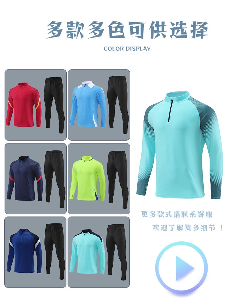 Long Sleeve Coat Football Clothing Suit Male Adult Formulates Suit For Children'S Football Training Clothing - Image 4