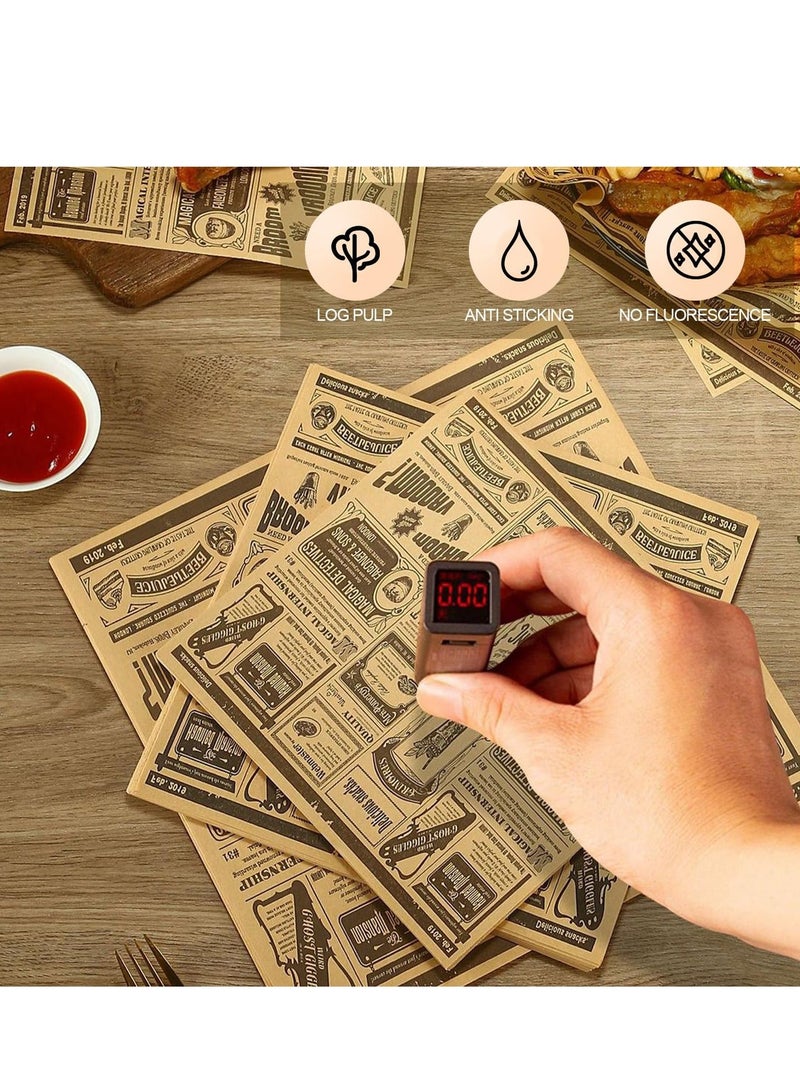 200 Pcs Parchment Paper, Wax Paper Sheets Sandwich Wrapping Paper, Square Baking Parchments Wrapping Tissue, Greaseproof Non-Stick Packaging Paper for Picnic, Party, Restaurants - Image 4