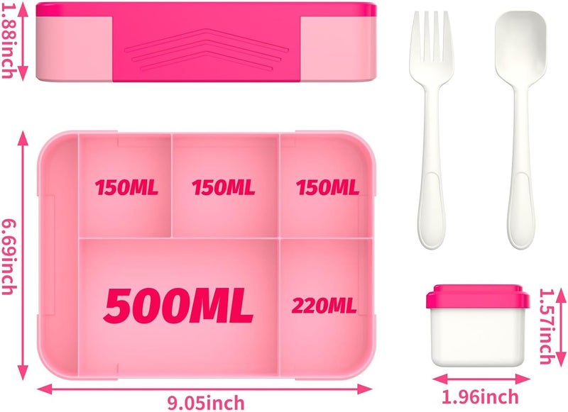 Hap Tim Pink Bento Lunch Box - Image 5