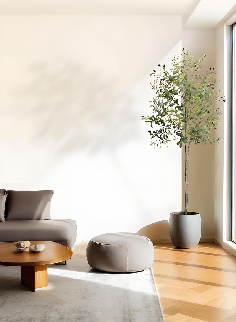 XiuWoo 120cm Artificial Olive Tree with Fruits – Lifelike Faux Greenery for Home & Office Decoration, Indoor/Outdoor Decorative Plant for Living Room, Bedroom, Balcony, and Ramadan Decor - Image 5