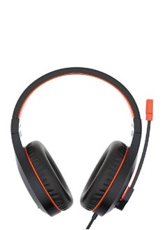 Meetion Meetion Stereo Gaming Headset with Mic Black Orange Lightweight Backlit - HP021, Black  - Image 1
