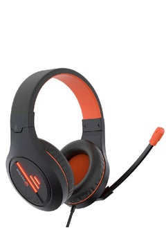 Meetion Meetion Stereo Gaming Headset with Mic Black Orange Lightweight Backlit - HP021, Black  - Image 2