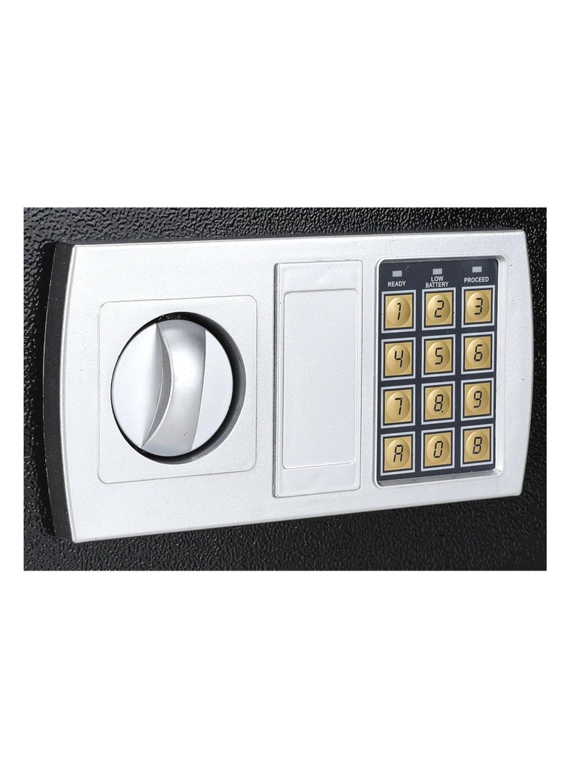 Generic Black Metal Electronic Safe 30cm - Digital Security Safe with Keypad Lock for Home, Office, Hotel  - Image 3