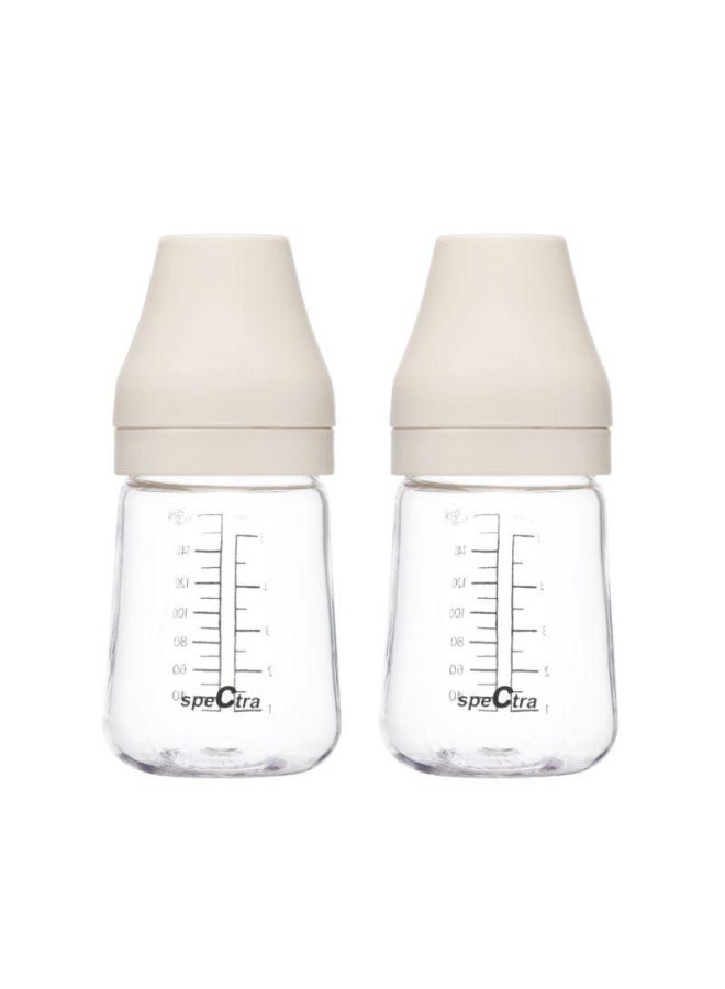 Spectra PA Feeding Baby Bottle - Cream Pink - 160 Ml - Image 2