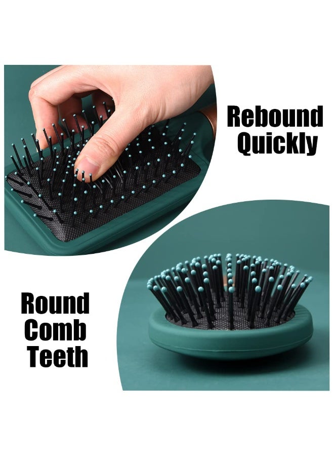 4 Pcs Hair Brush Set,Anti Static Massage Oval Comb,Detangling Brush Round Hair Brush Vent Hair Brush,Flexible Soft Pin Bristles for Long Thick Curly Wavy Dry Damaged Hair - Image 5