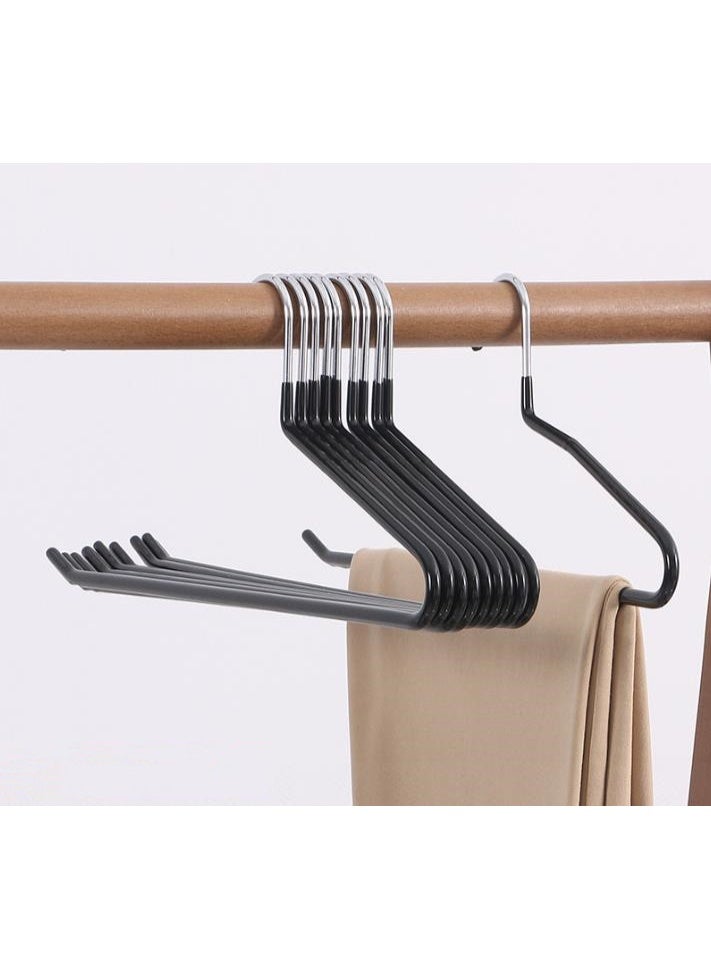 Golden Strong and Durable Space Saving Open Ended Pant Hanger, Anti-Rust Chrome Metal Slack Jean Trousers Hangers with Non-Slip Rubber Coating (Pack of 50) - Image 2