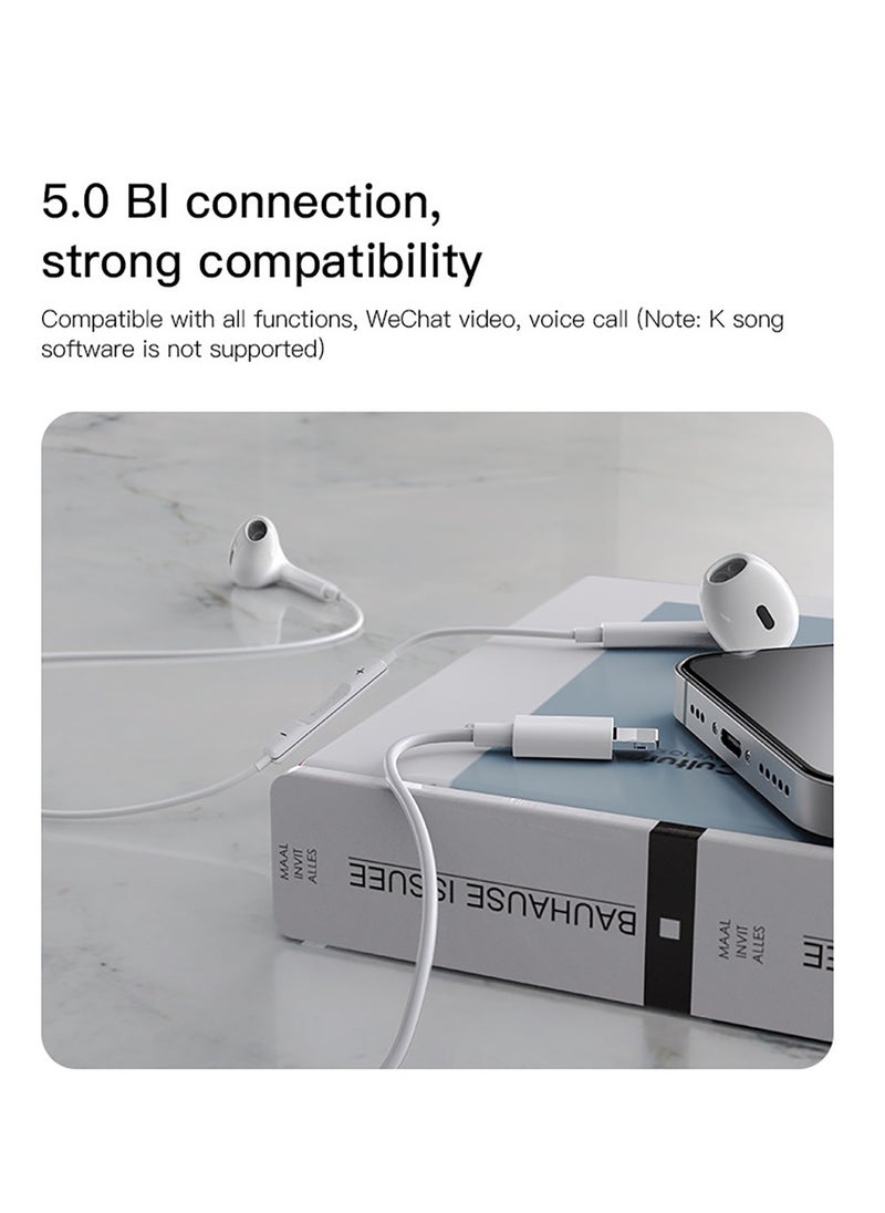Yesido - Yesido YH37 Original 3.5mm In Ear Earphone 3D Stereo Sound Strong Bass Mobile Phone Wired Earbuds - White - Image 1