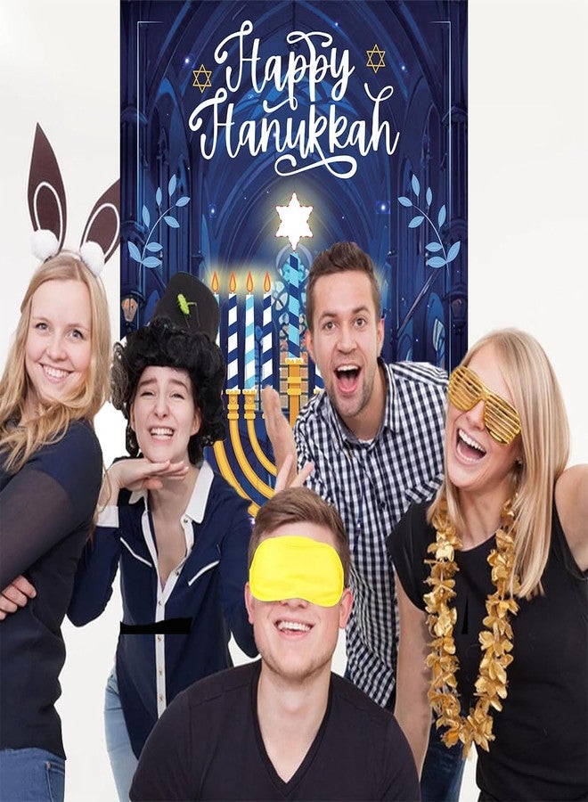 Roscid Hanukkah Games Pin The Star On The Menorah Chanukah Party Pin The Star Games Chanukah Activities Holiday Plays 2 Eyemasks 24 Stickers for Birthday Travel Road Trip - Image 3
