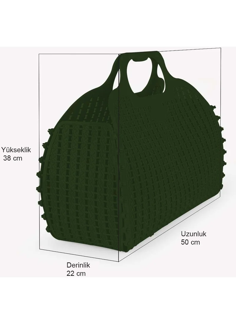 Ayyıldız Aykasa 382252 Khaki Beach Bag