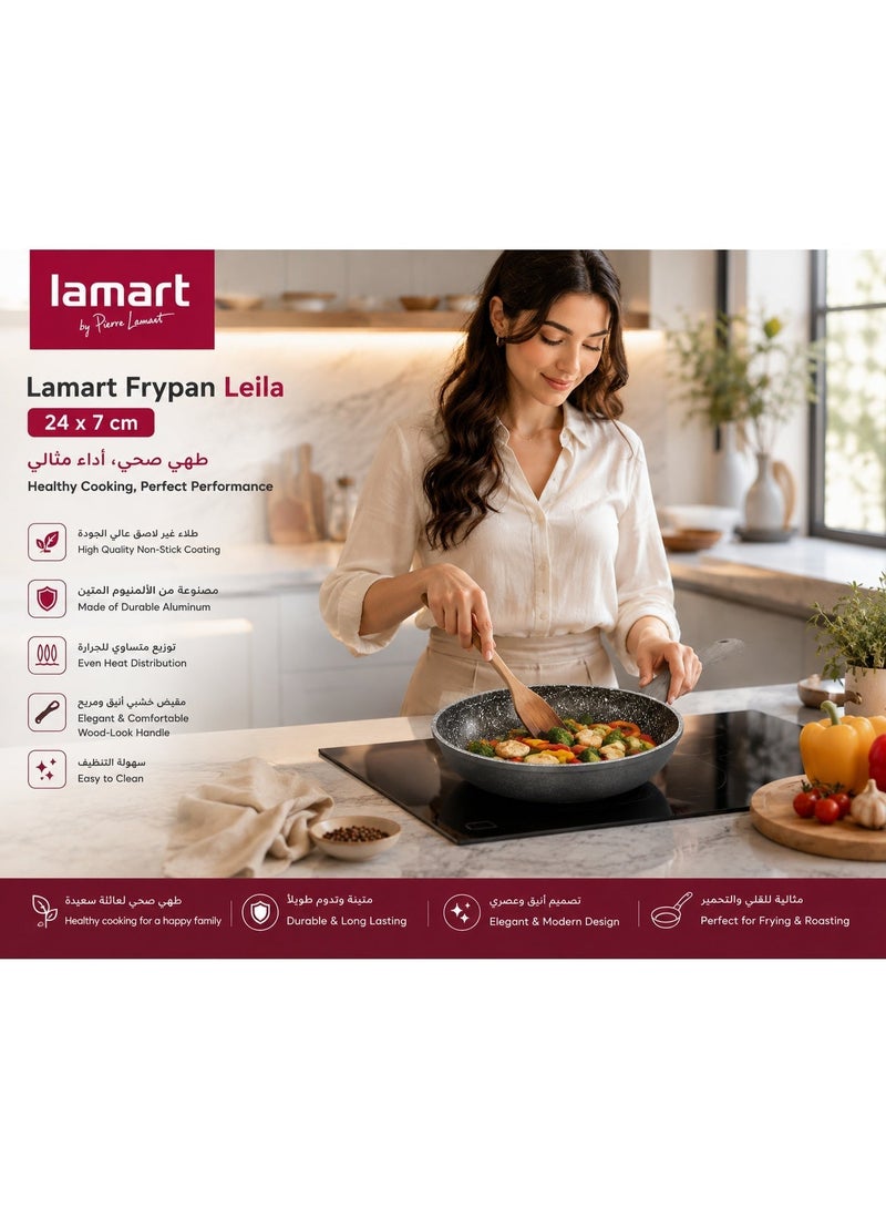 Lamart Non-Stick Frypan Flint 24 Cm  Durable Aluminium - Image 4