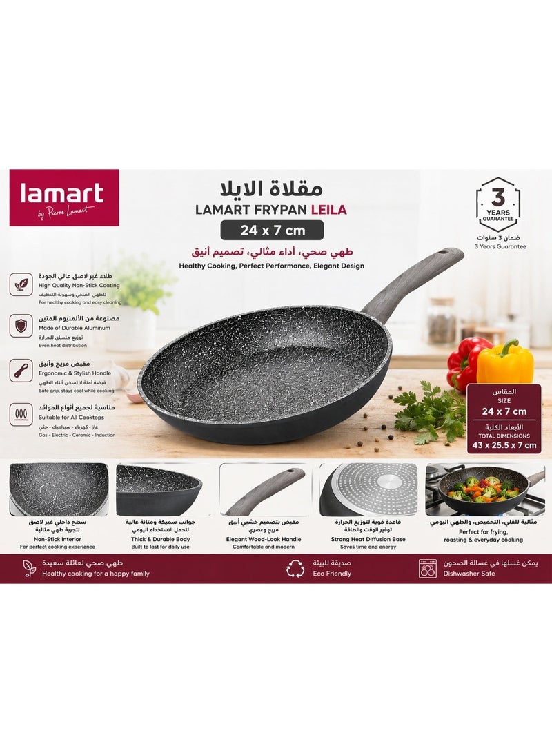 Lamart Non-Stick Frypan Flint 24 Cm  Durable Aluminium - Image 2
