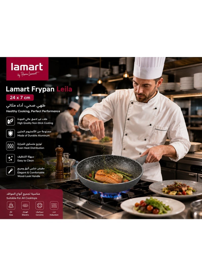 Lamart Non-Stick Frypan Flint 24 Cm  Durable Aluminium - Image 5