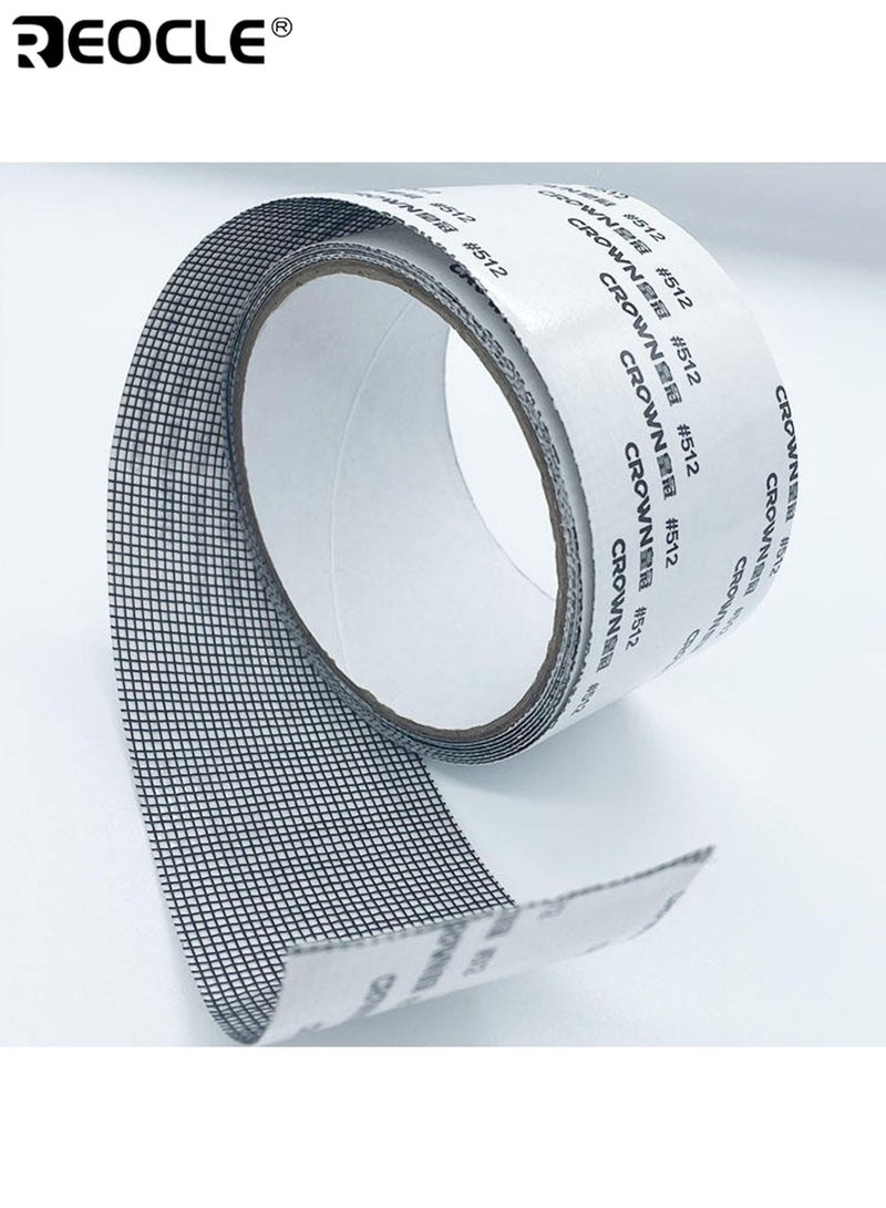 REOCLE 3PCS Anti-Mosquito Mesh Repair Tape Waterproof Self-Adhesive Patch Strong Bond Fiberglass Material for Dorm Screens Curtains Window Door Screen Tear 2M Roll Easy to Apply Long-Lasting Weather-Resistant Suitable for Home Camping Tent Screen Repair - Image 3