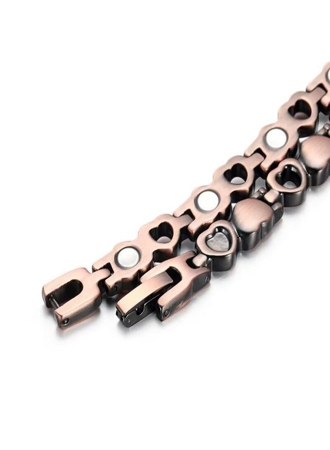 Blue Drop Copper Bracelets For Men Women Love Heart Adjustable Bracelet Jewelry Gifts - Image 3