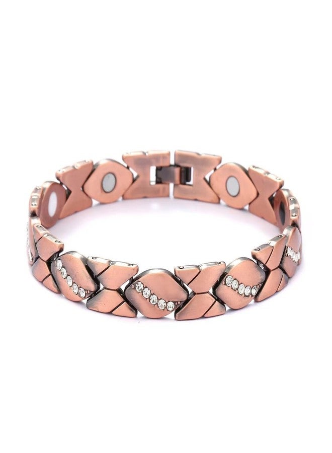 Blue Drop Copper Bracelets For Men Women Love Heart Adjustable Bracelet Jewelry Gifts - Image 4