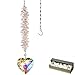 GOLDENHAITAI GOLDENHAITAI 45mm AB Color Heart Crystal Suncatcher, Handmade Rainbow Maker Prism, Outdoor Indoor Hanging Window  - Image 2