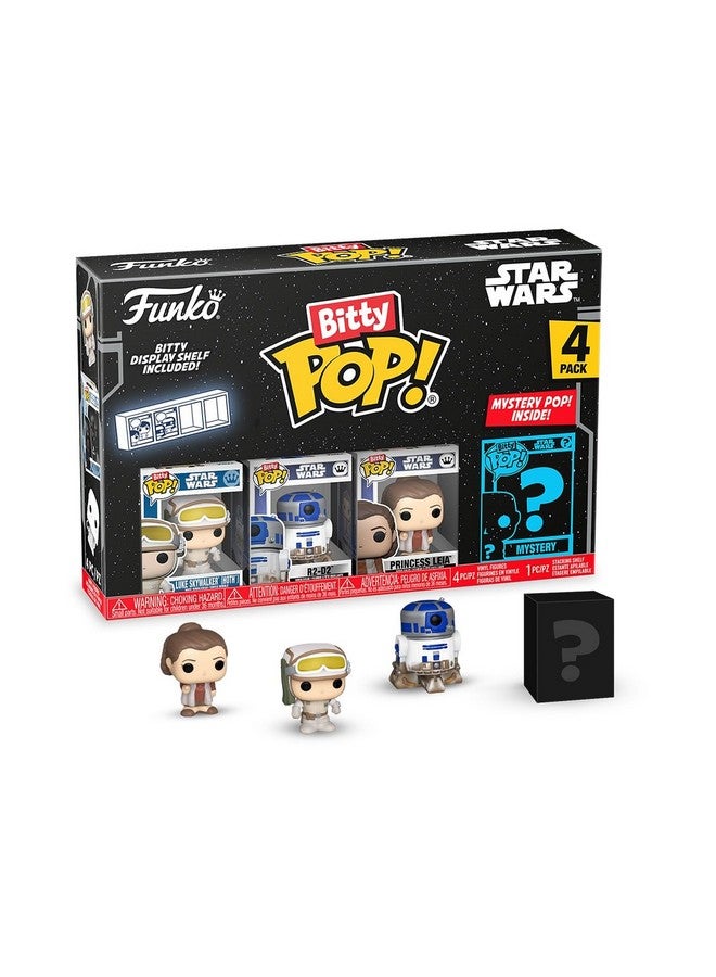 Funko Pop Bitty: Star Wars - Luke Skywalker - (Hoth), R2-D2, Chewbacca & Mystery Chase Figure - (Styles May Vary) and A Surprise Mystery Mini Figure - 0.9 Inch (2.2 Cm) Collectable - Image 1