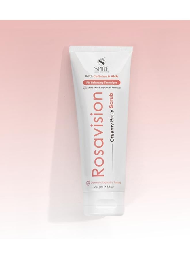 Spire Pharma Rosavision Creamy Body Scrub 250GM - Image 2