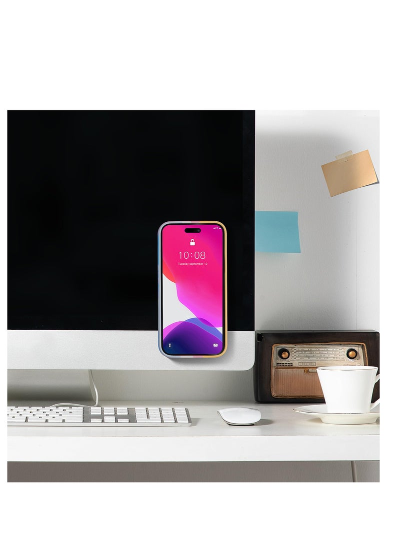 Excefore Silicone Suction Phone Case Mount, 3 Pcs Non-Slip Adhesive Phone Holder for Selfies and Videos, Hands-Free Phone Sticky Grip, Silicon Adhesive Sticky Stand for iPhone and Android, White - Image 5