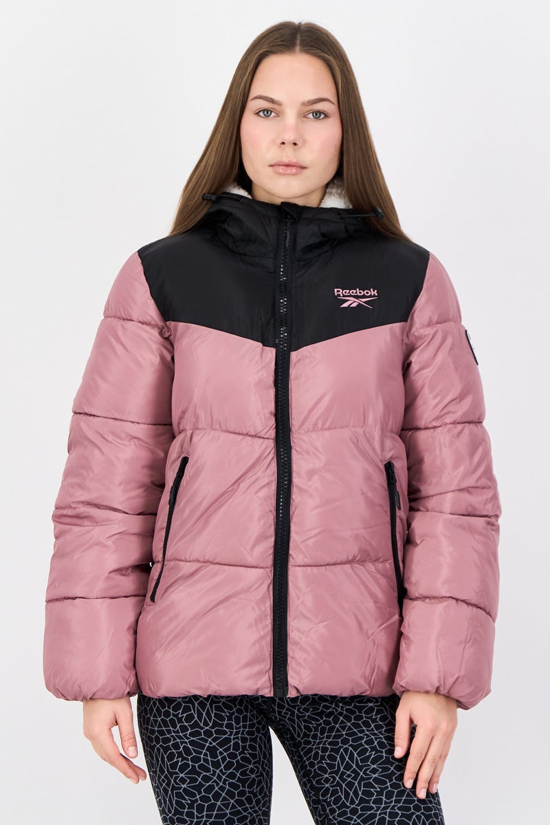 Reebok جاكيت بافر خارجي رياضي للنساء، متعدد الألوان - Image 1