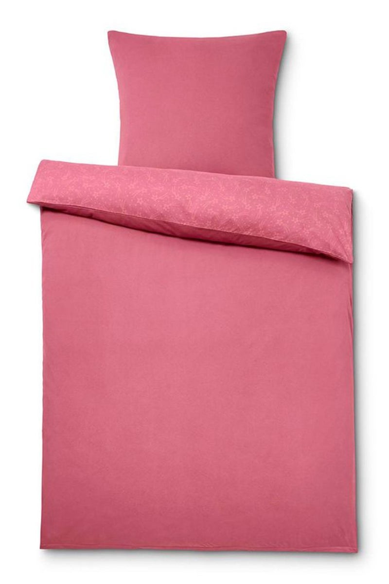 Tchibo Winter Jersey Duvet Set 80 X 80 135 x 200 cm Dark Pink - Image 2