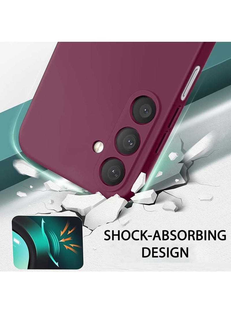 دبليو تيك غطاء الحماية سامسونج جالكسي A16 5G 2024 بريميوم ليكويد سيليكون - كستنائي - Image 4