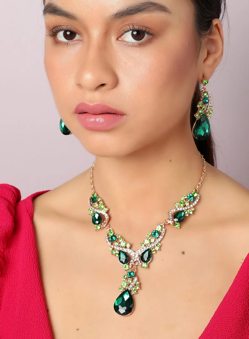 SOHI Stone Artificial Jewellery Set