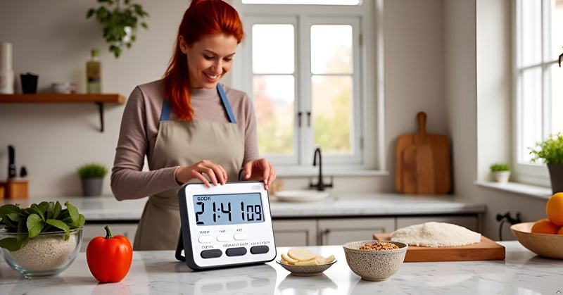CBK Digital Kitchen Timer & Stopwatch - Large Digit Countdown, Loud Alarm with Back Stand Ideal for Cooking, Baking, Stop Watch Timer for Study Table Accessories for Students (Multi-Colour) - Image 5