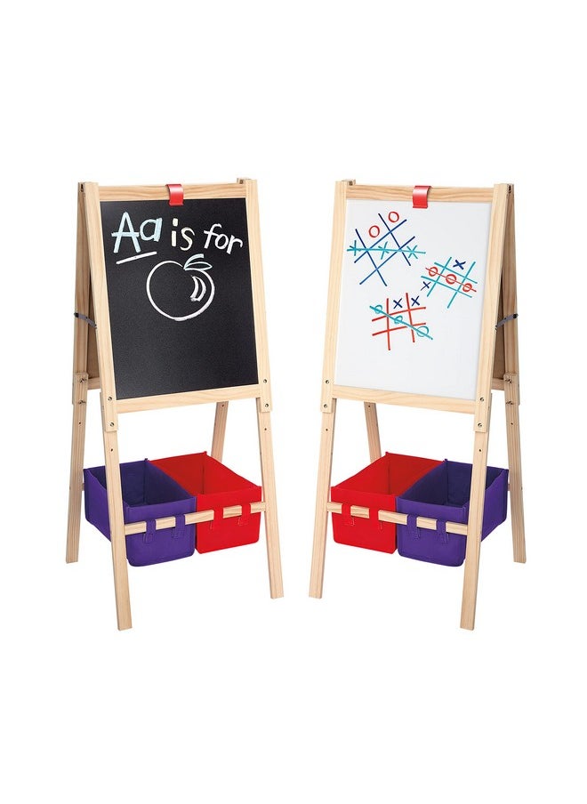 Cra-Z-Art - 3In1 Smartest Artist Standing Easel Chalk Board Dry Erase Board And Storage - Image 1