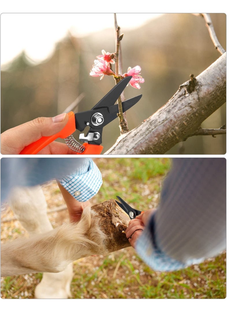 Excefore - 2 Pack Goat Hoof Trimmers, 7" Multipurpose Shrub Trimmer, Suitable for Cattle Sheeps Horses, Pruning Potted Plants - Image 1