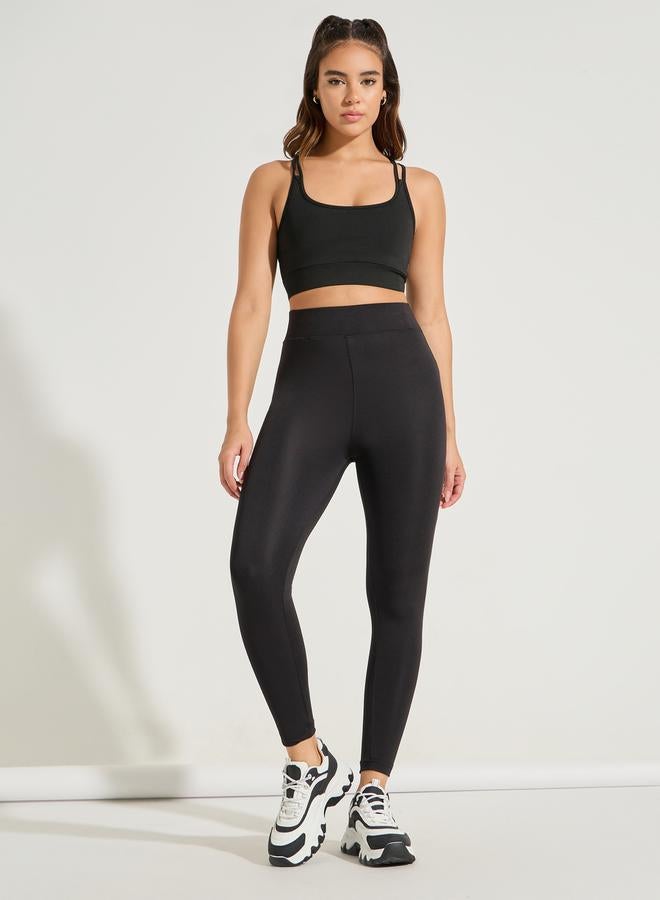 Styli Pack of 2 - Broad Waistband Basic Leggings - Image 4