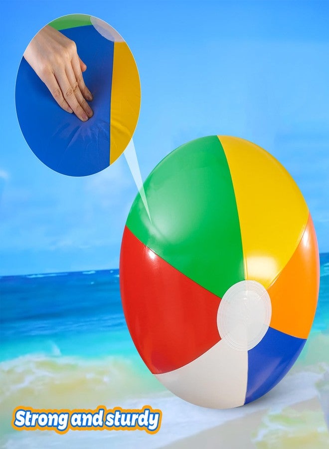FuturePlusX كرات شاطئية كبيرة FUTUREPLUSX 2 قطعة، 42 بوصة كرات سباحة قابلة للنفخ لألعاب الصيف وحفلات الشاطئ - Image 5