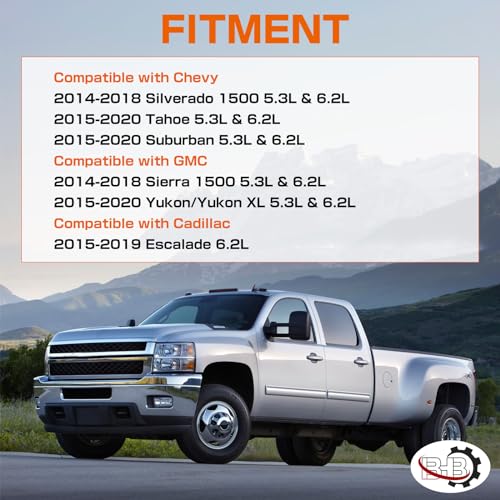 BHB Oil Catch Can Compatible with Chevy Silverado 2014-2018 & GMC Sierra 1500/Tahoe/Suburban/Yukon 2015-2020 & Escalade 2015-2019 3oz Oil Separator - Image 2
