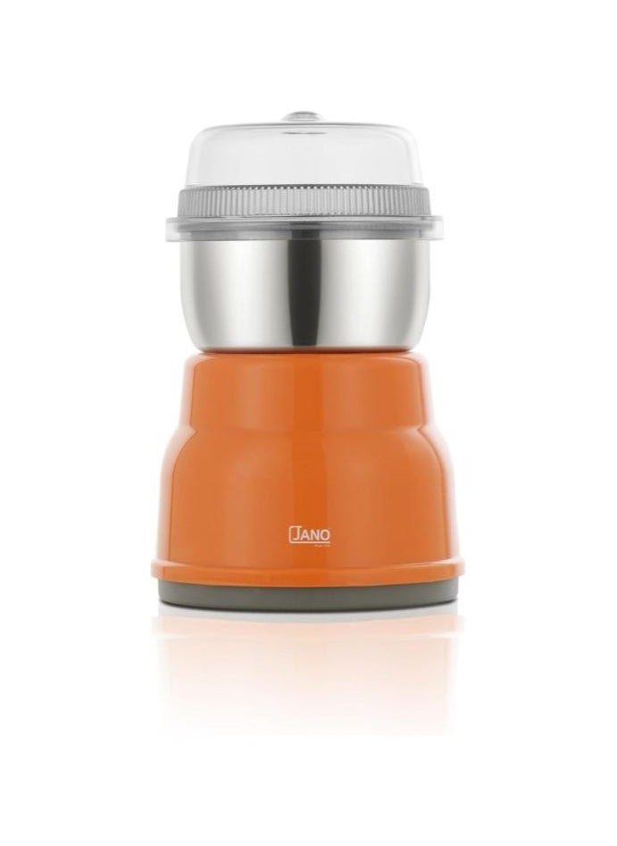Alsaif home Jano coffee grinder 60 grams, 160 watts, orange color  - Image 1