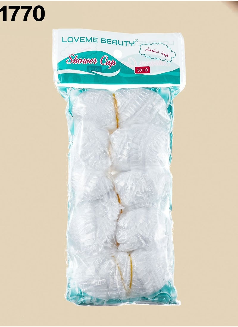 LOVEME BEAUTY 50-Piece Disposable Shower Cap Set 