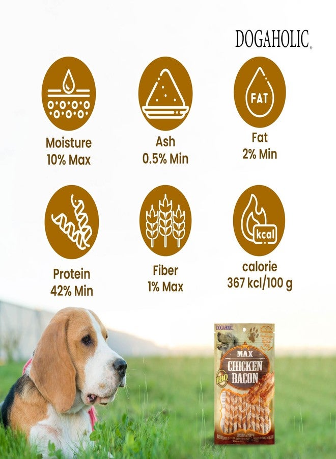 Rena All Life Stages Dogaholic BBQ Max Chicken Bacon Sticks, Dog Treats for All Breeds-Single Pack (130G) - Image 5