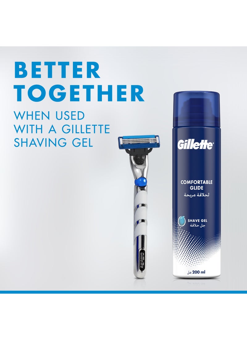 Gillette ماك 3 تيربو ماكينة حلاقة للرجال قابلة لإعادة التعبئة: 8 شفرات بديلة - Image 5