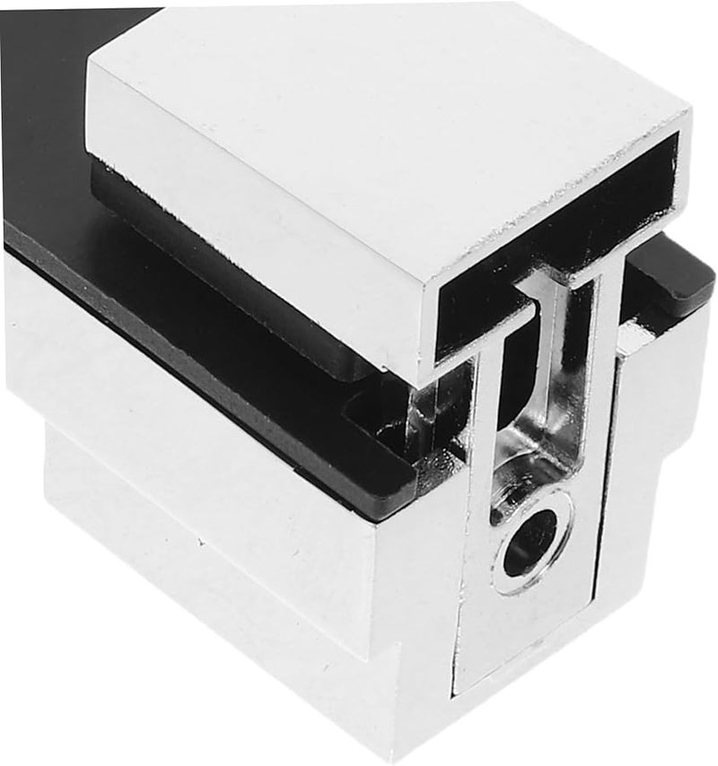 Heavy Duty Glass Clamp Support Bracket 4 Pack Sturdy Metal Mount For Kitchen Bathroom Shelves - Image 4