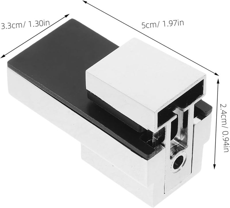 Heavy Duty Glass Clamp Support Bracket 4 Pack Sturdy Metal Mount For Kitchen Bathroom Shelves - Image 3