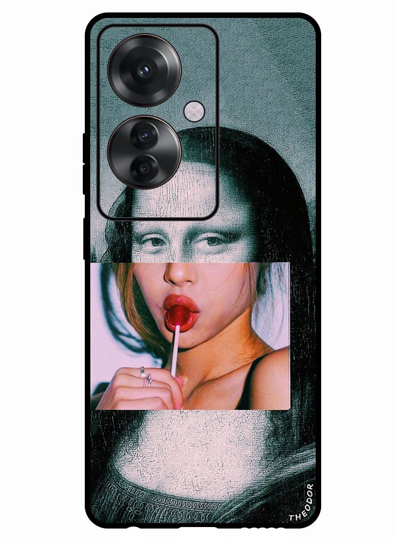 Theodor Protective Case Anti Scratch Shock Proof Bumper Cover For Oppo F25 Pro Mona Lisa 2 - Image 1